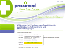 Tablet Screenshot of praximed.de